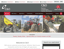 Tablet Screenshot of candotractors.com